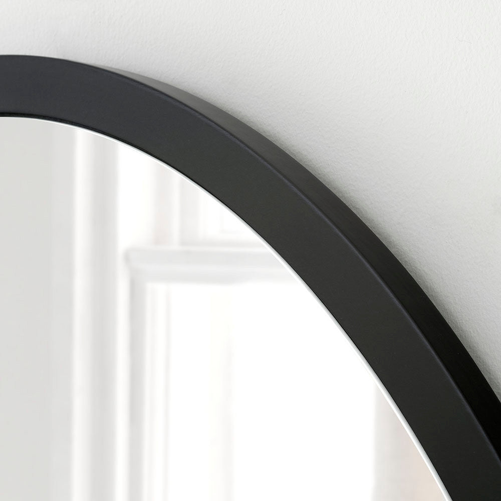 minimal arch mantle mirror black