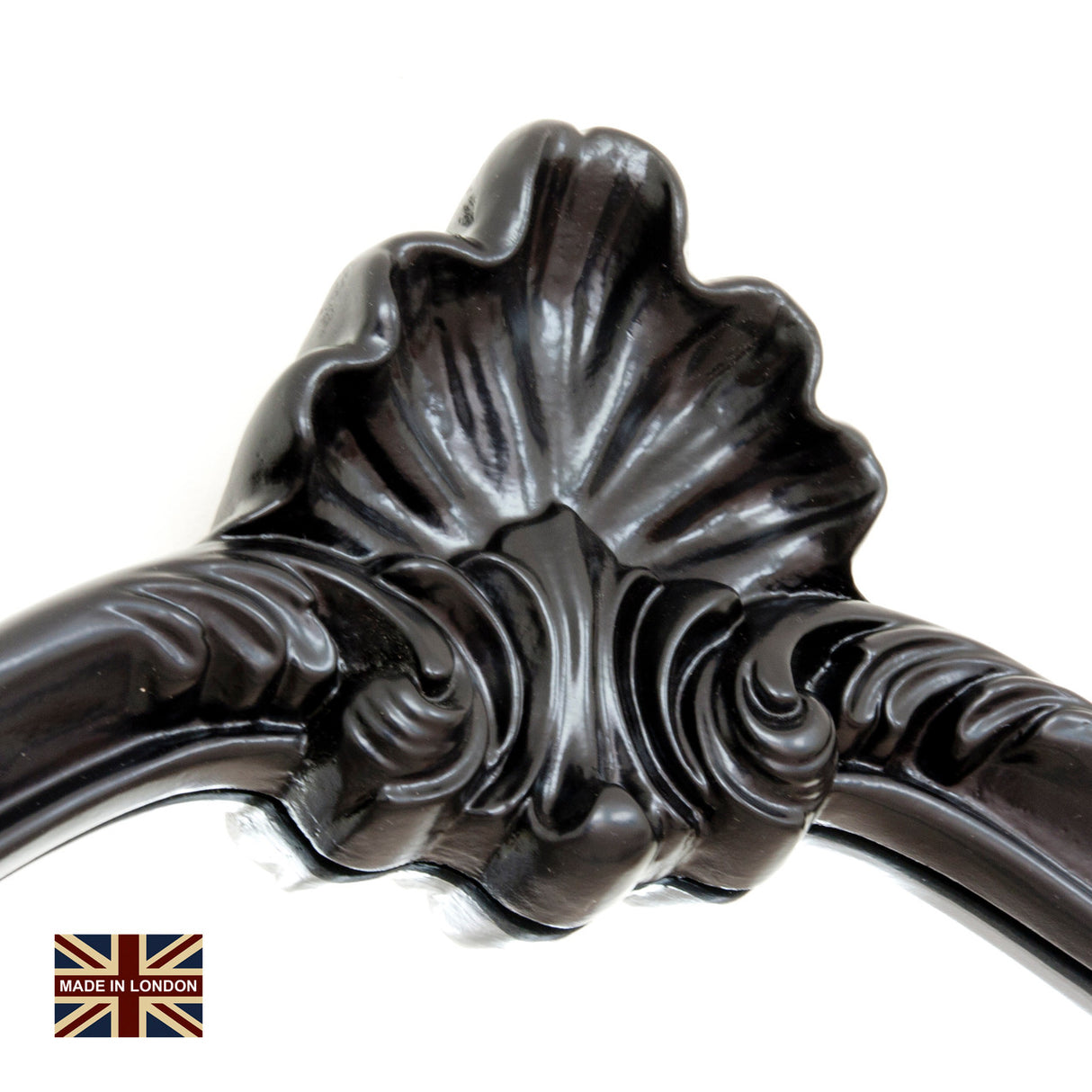 Image of Renaissance Black carved Overmantle Mirror