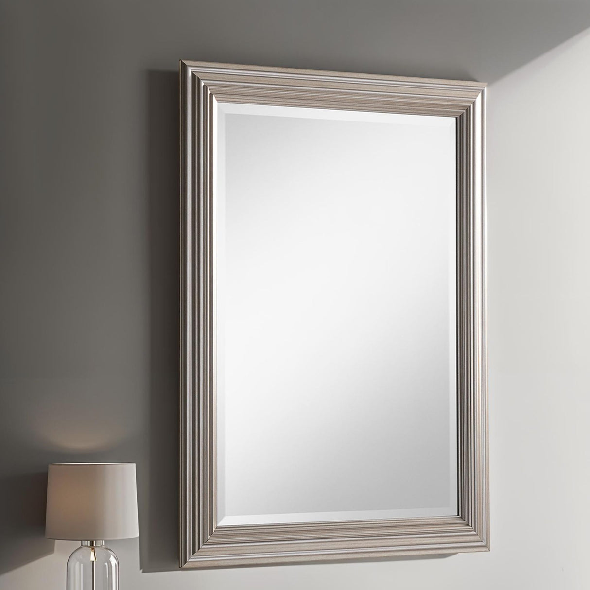 Isla Champagne Silver Rectangular Mirror