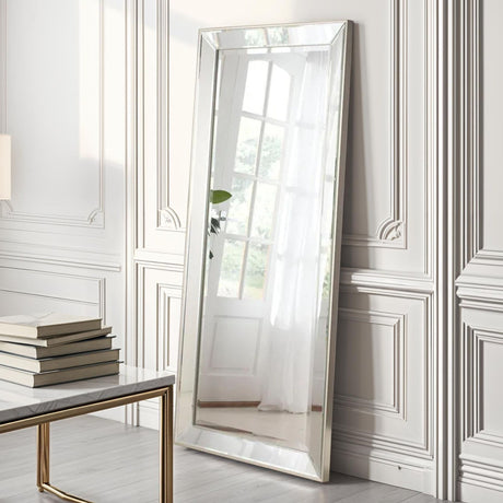 angled tray mirror bevelled tall