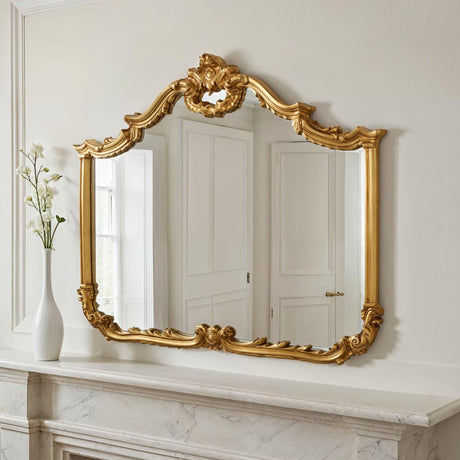 Baroque traditional mirror gold