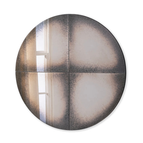 Chelsea Round Antiqued Mirror