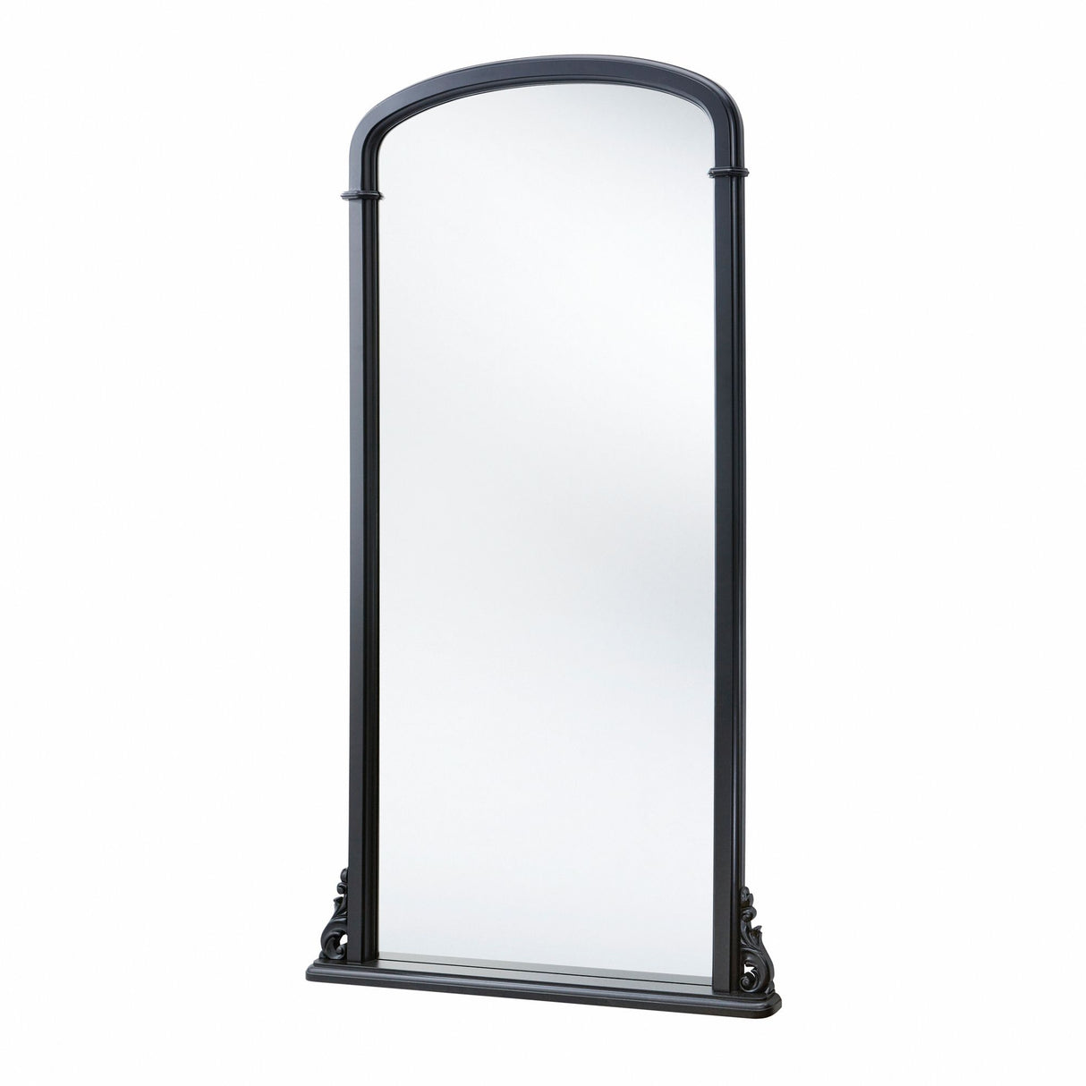 Curved arch mirror black