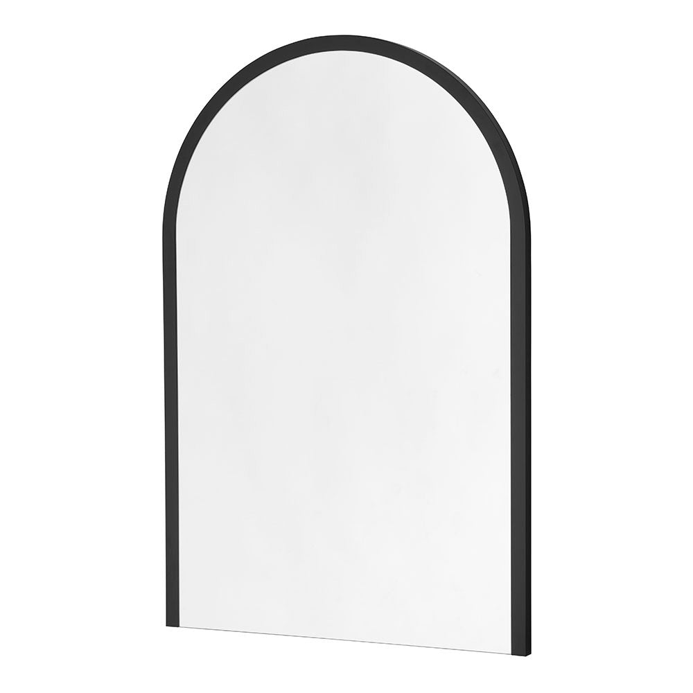 Black arch wall mirror