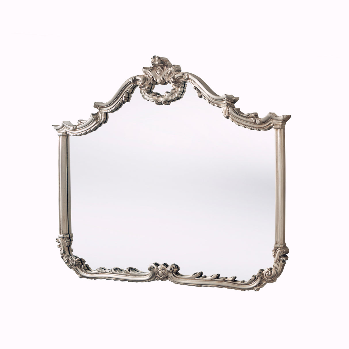 Grand Baroque silver mirror