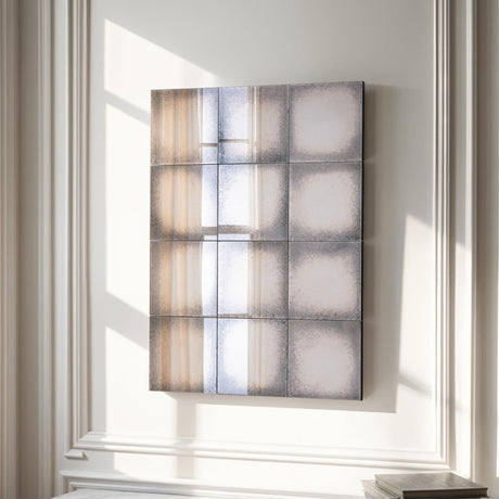 antique panel mirror