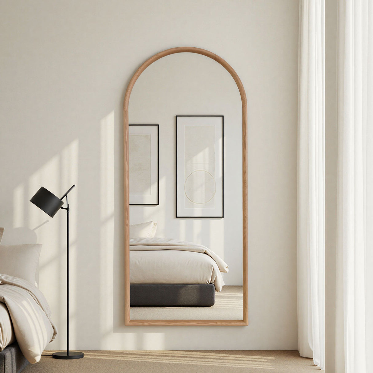 Kimpton Oak Arched Full Length Mirror
