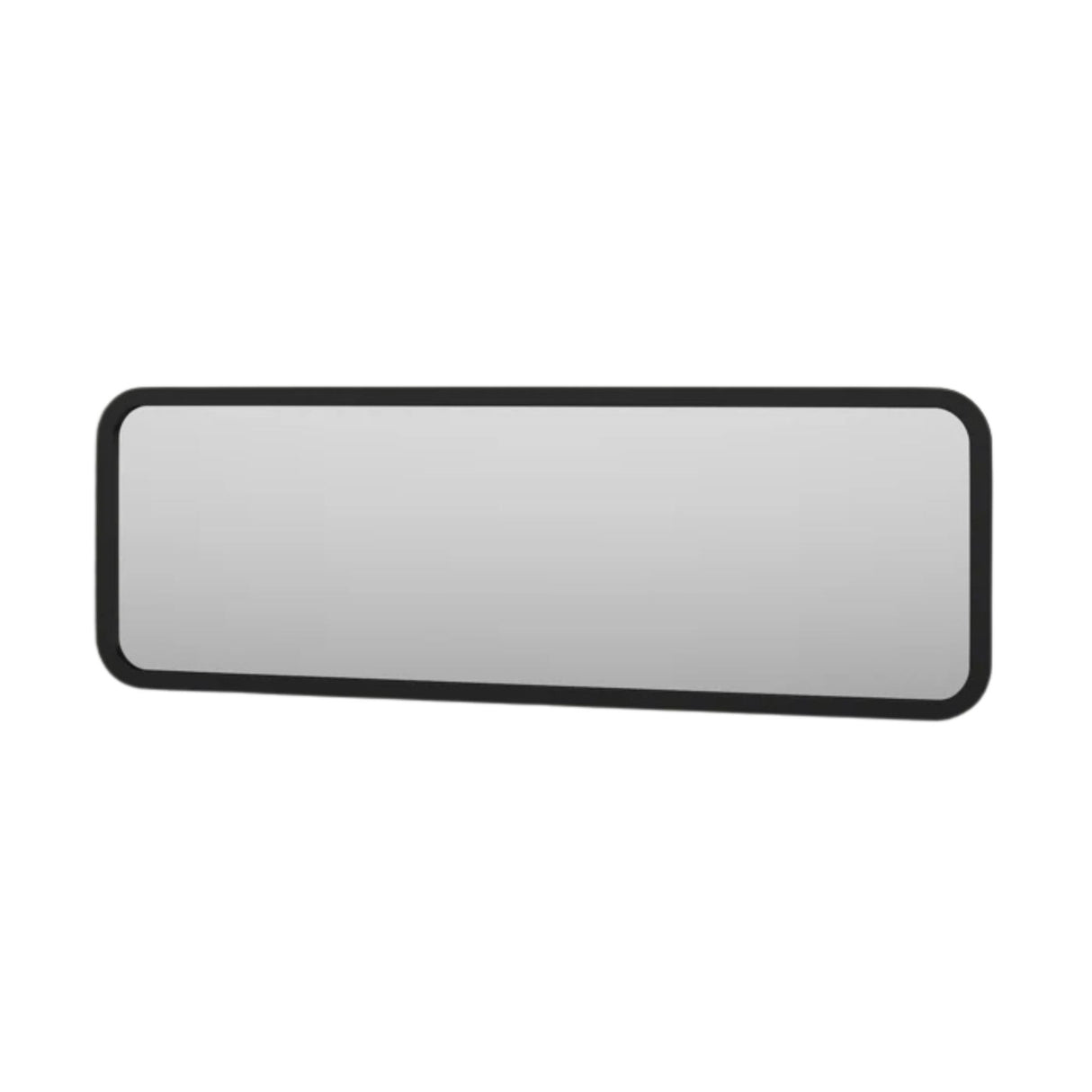 Contemporary Black Oblong Mirror