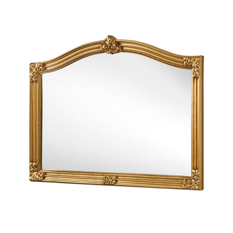 Arched Carved Gold Overmantle