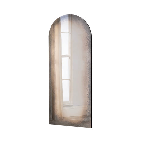 Antique frameless arch full length glass mirror