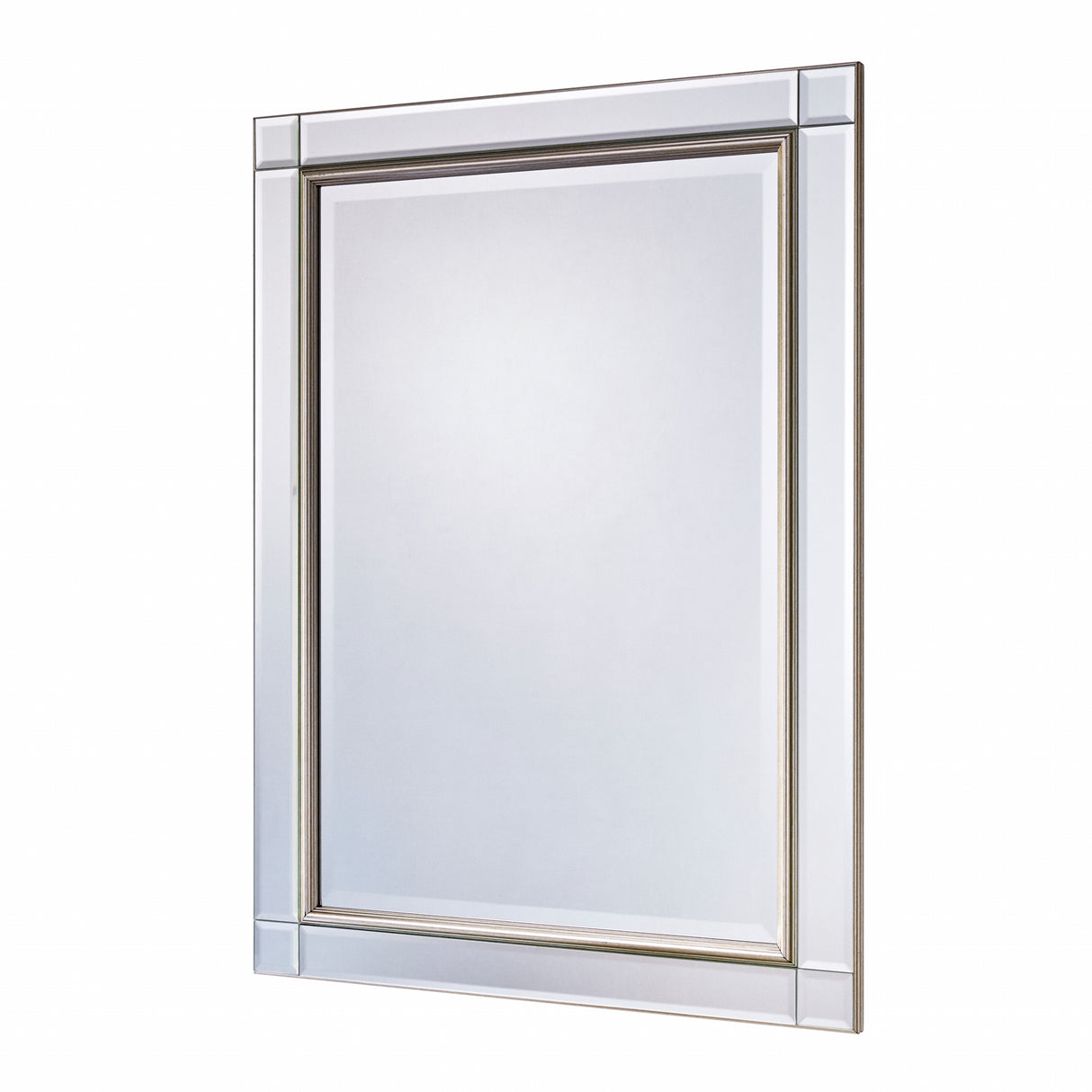 Bevelled Champagne Framed Mirror