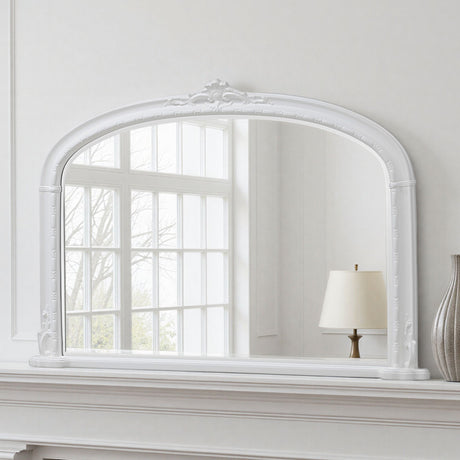 Overmantle Mirror White