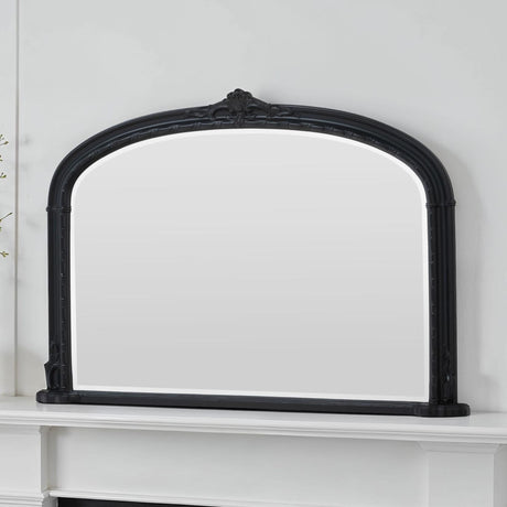 Victorian Black Mantle mirror