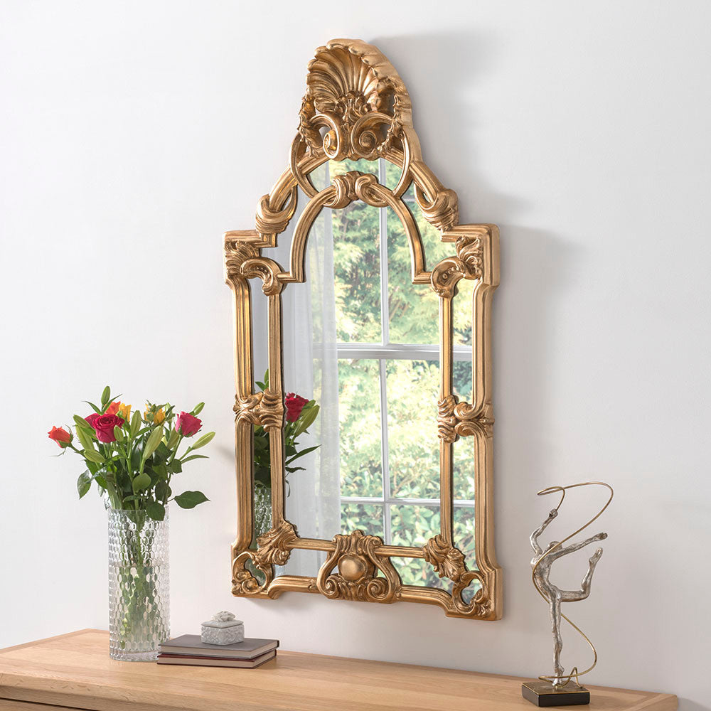 Stunning Ornate Gold Carved Mirror