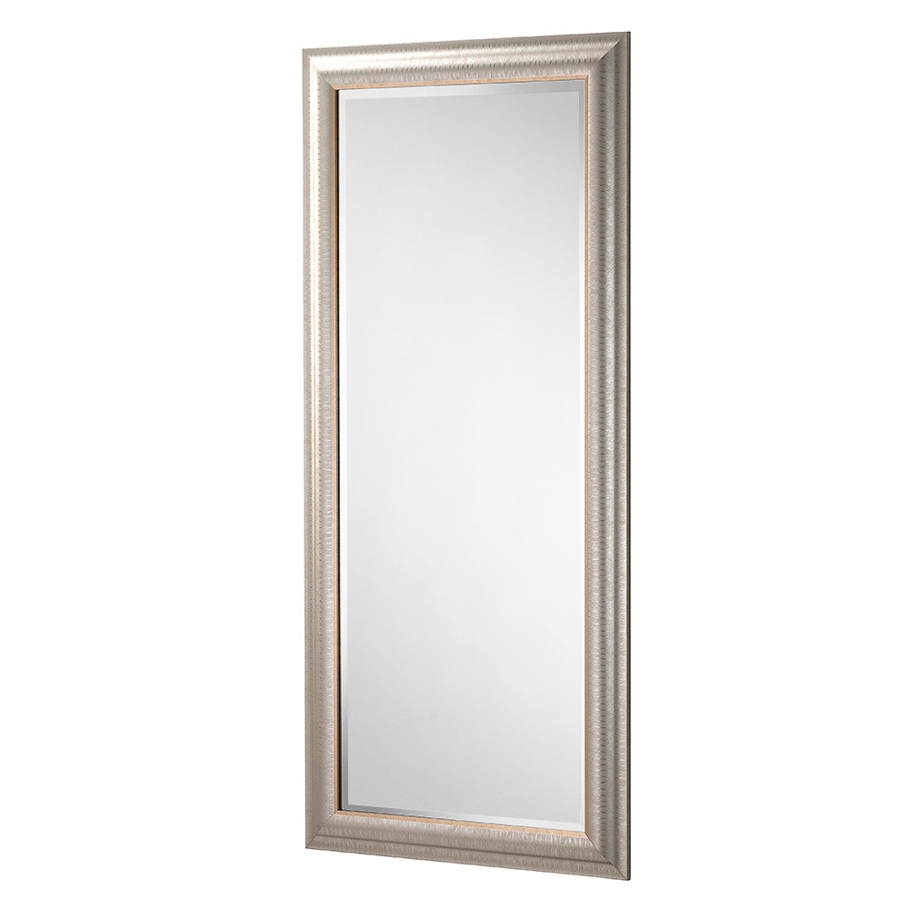 Gold rectangular frame beveled edge glass mirror