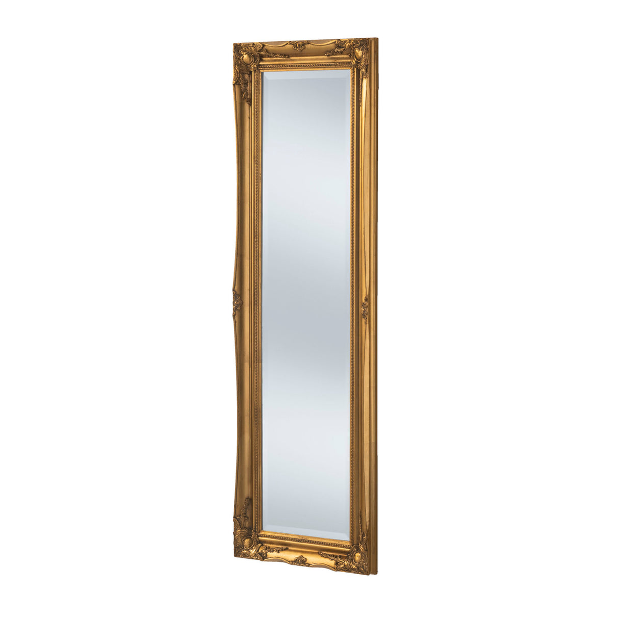 French style rectangular carved gold frame full length glass mirror