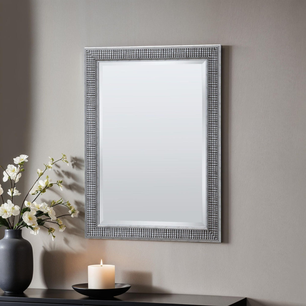Brock Cobble Silver Rectangular Mirror
