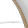 Gold minimal frame arched glass mirror