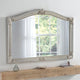 Silver prestige frame arched beveled edge glass mirror 