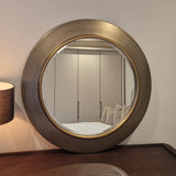 round bevel mirror