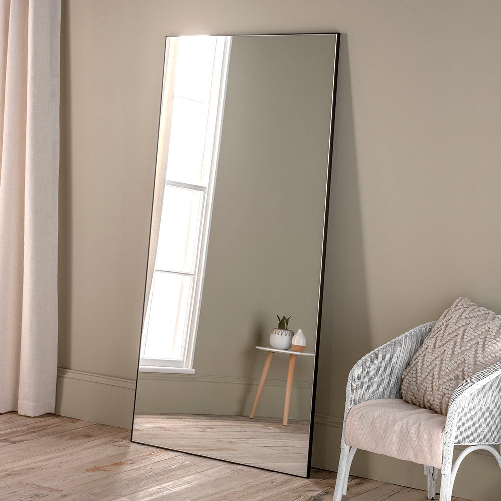 Large minimal slim edge mirror