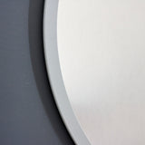 Image of Modern Light Grey Round Mirror
