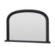 Black frame arched glass mirror