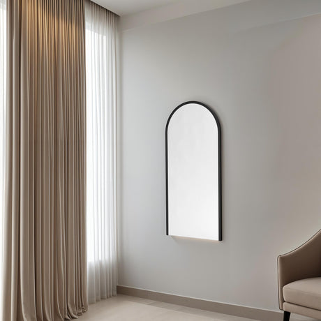 Arch wall mirror black