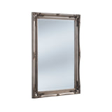 French style carved mirror silver