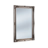 French style carved mirror silver