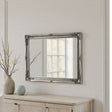 French Style Carved silver mirror