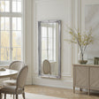 Carved french style full length mirror