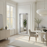 Carved french style full length mirror