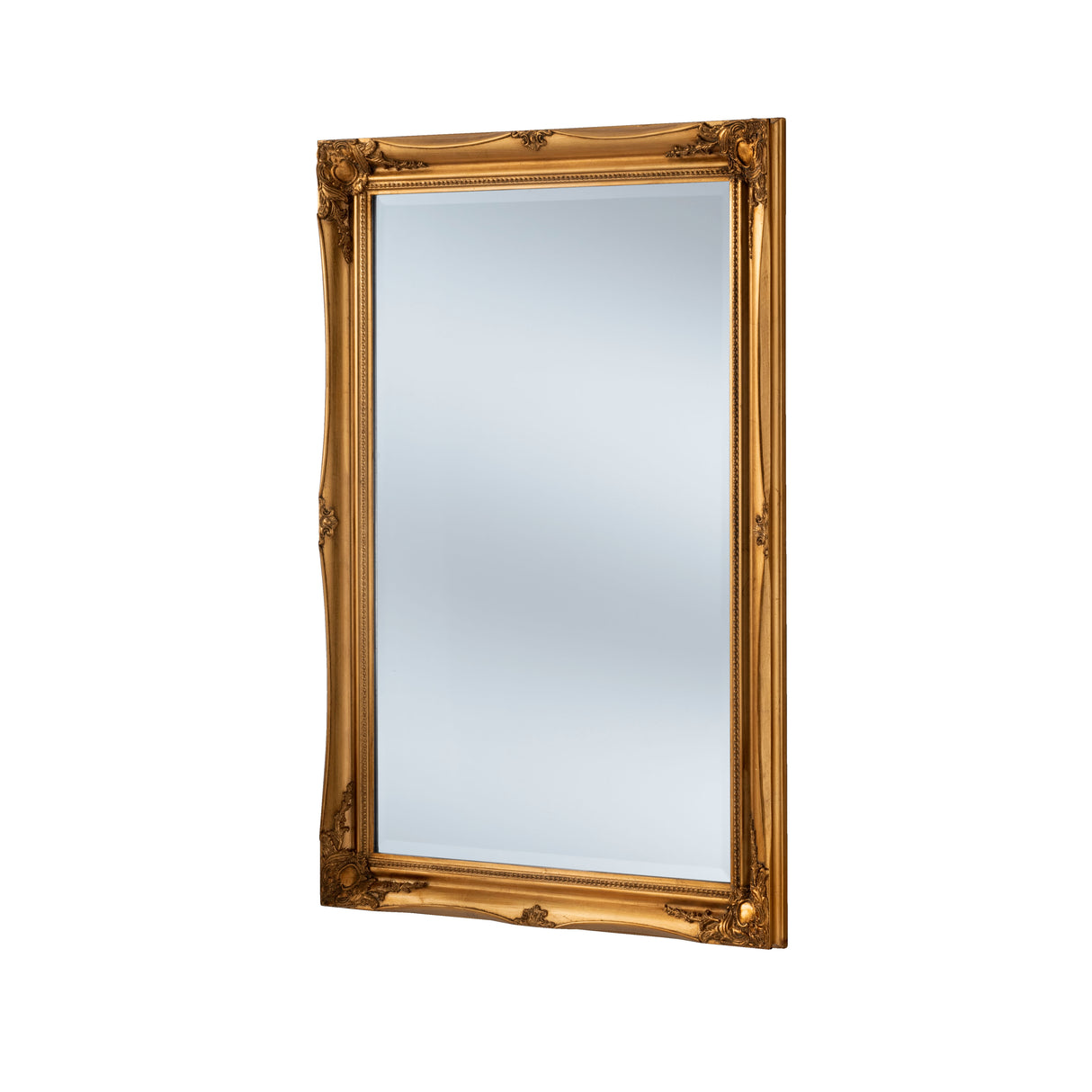 French carved gold baroque mirror