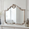 Baroque silver mirror