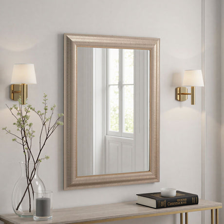 Champagne gold mirror