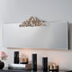 Vintage mirror with crest on top