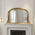 Gold classic overmantle mirror