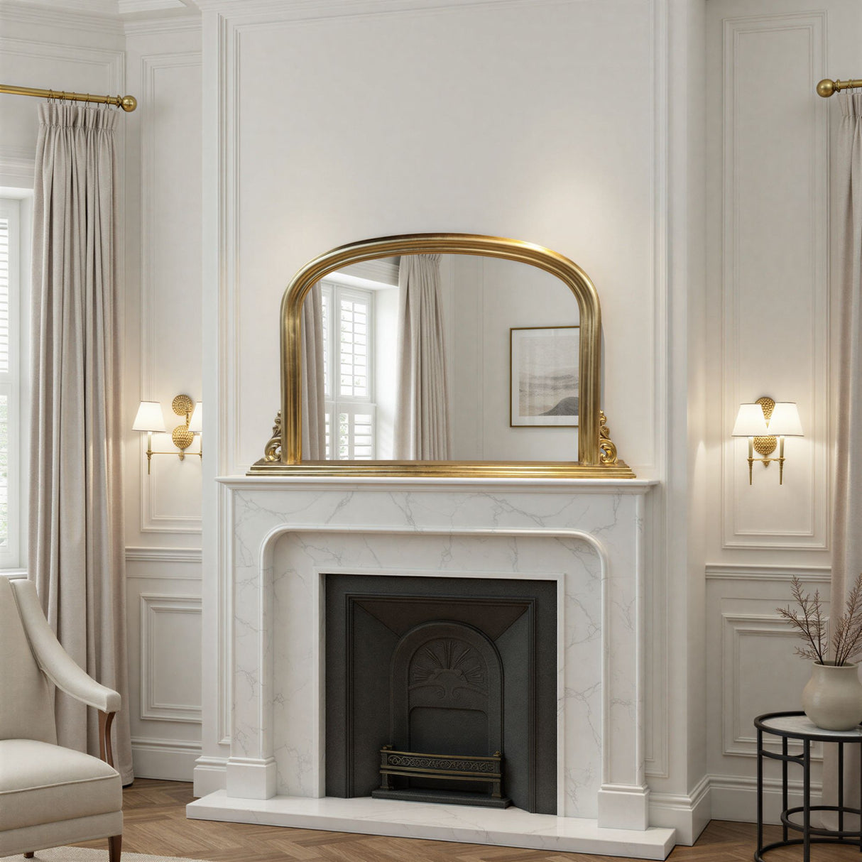 Gold classic mirror