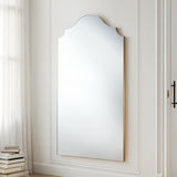 Curved arched full length mirror gold