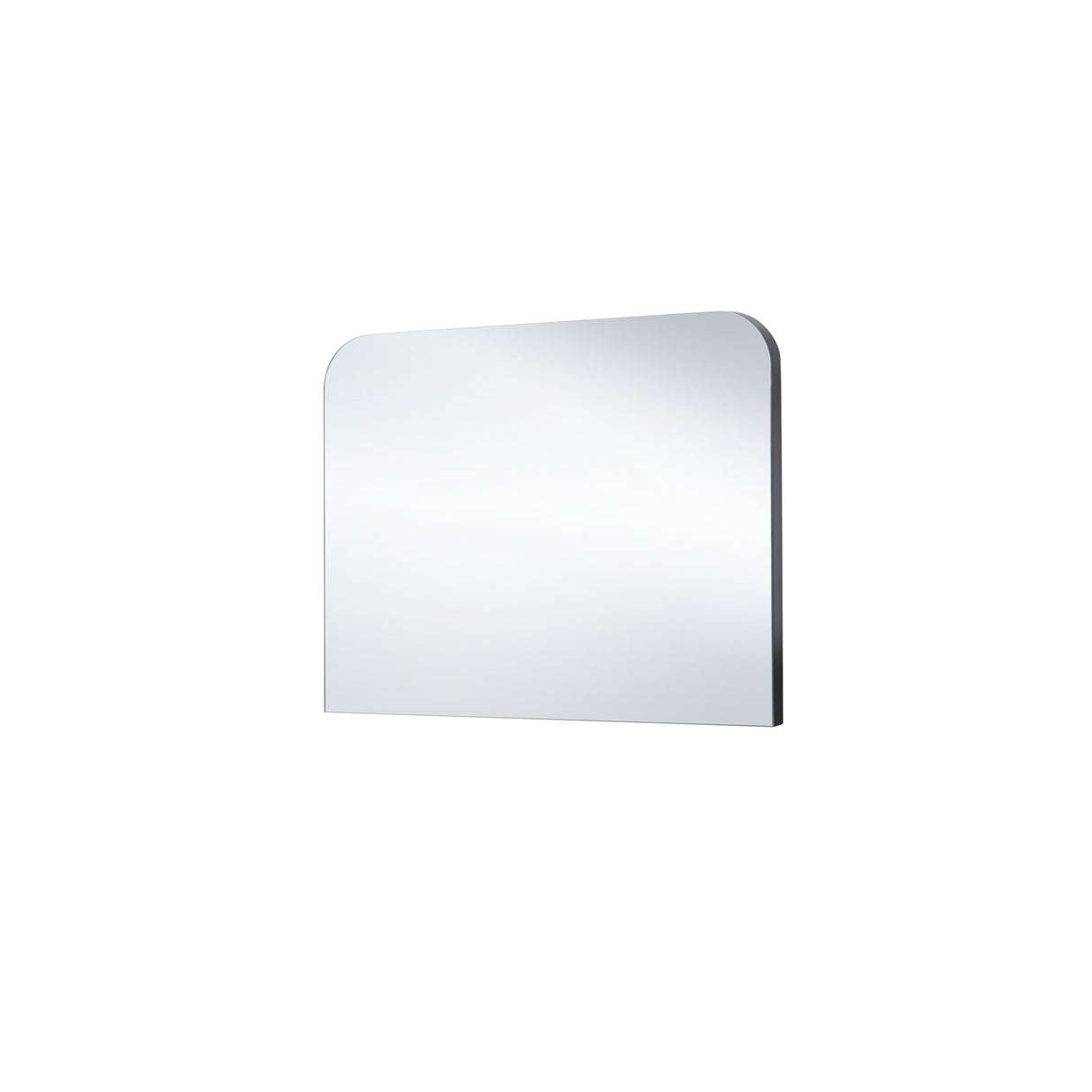 Curved simple mantle mirror black