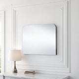 Curved simple mantle mirror black