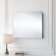 Curved simple mantle mirror black