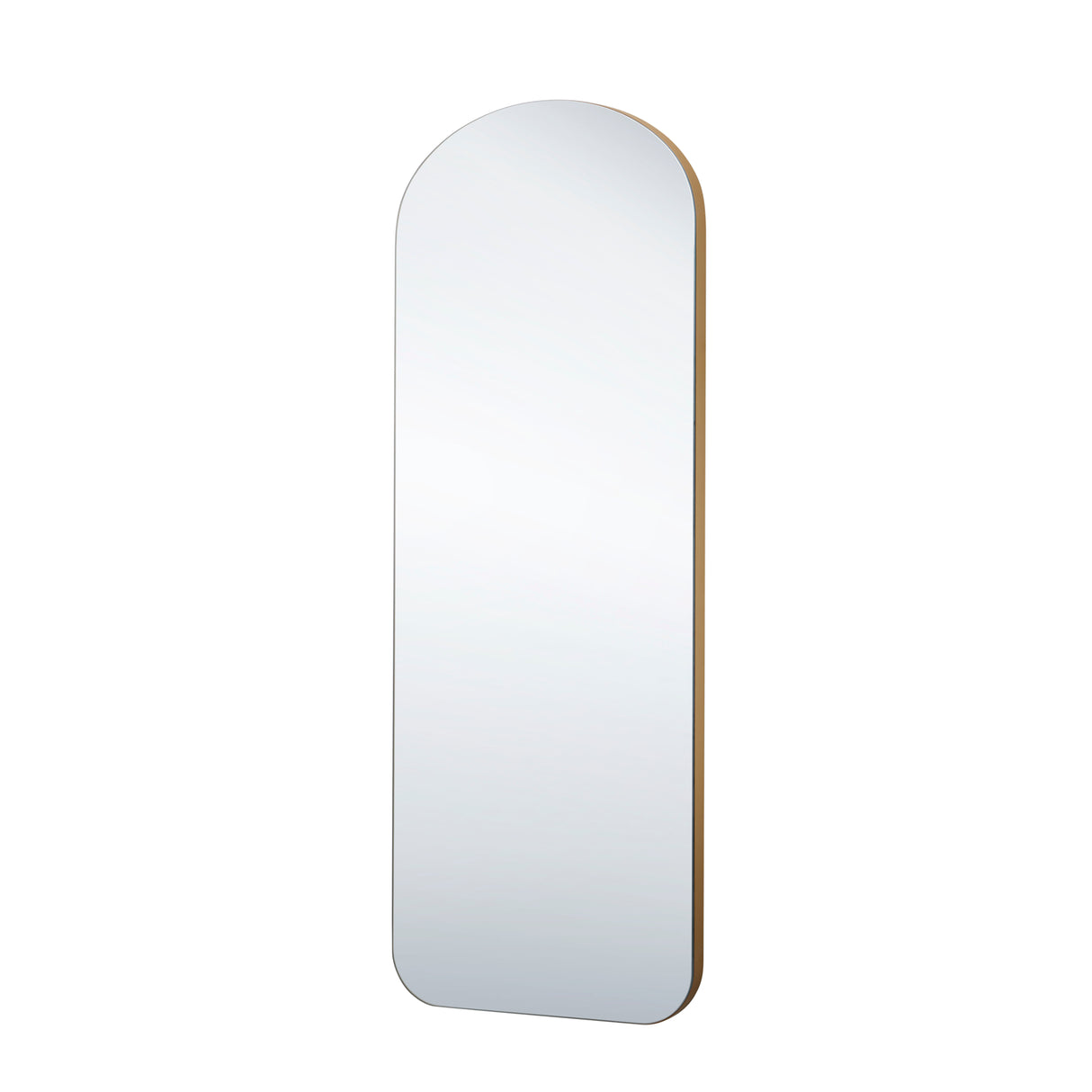 Full Length Curved arch gold mirror