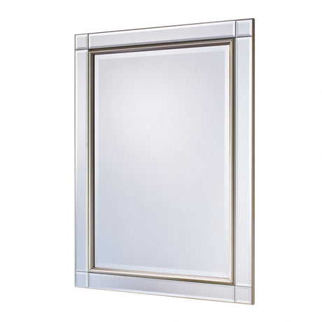 Bevelled Champagne Framed Mirror