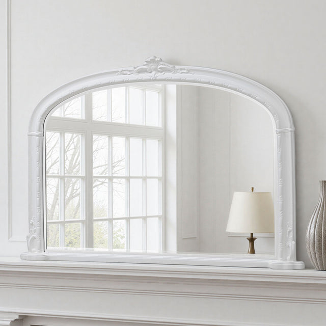 Overmantle Mirror White