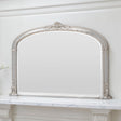 Victorian silver overmantle mirror