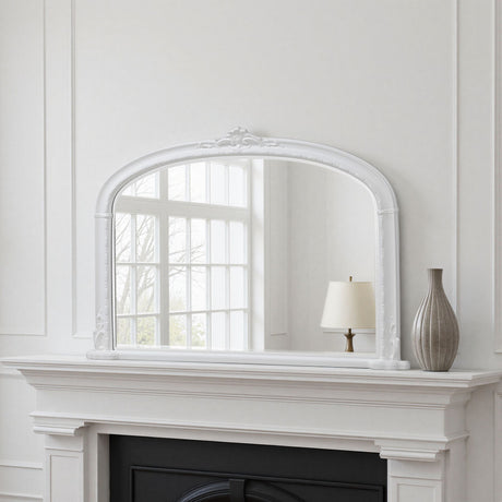 Overmantle Mirror White