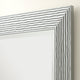 Silver rectangular frame beveled edge glass mirror