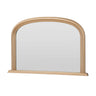 Gold frame arched glass mirror